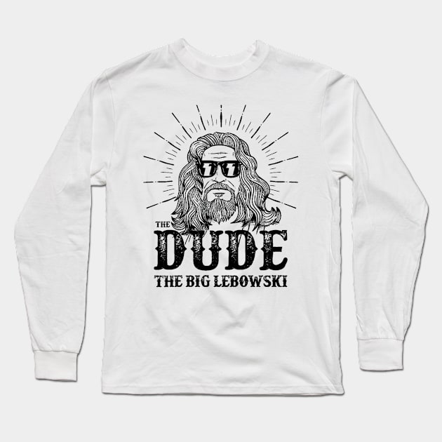 The Dude The Big Lebowski Long Sleeve T-Shirt by JungleLordArt